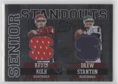 2007 Topps Draft Picks and Prospects (DPP) - Senior Standouts Senior Bowl Combo Relics - Silver Foil #SSCR-KS - Kevin Kolb, Drew Stanton /35