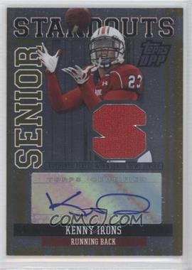 2007 Topps Draft Picks and Prospects (DPP) - Senior Standouts Senior Bowl Relic Autographs - Gold Foil #SSRA-KI - Kenny Irons /25