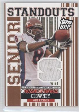 2007 Topps Draft Picks and Prospects (DPP) - Senior Standouts Senior Bowl Relics #SS-DC - David Clowney