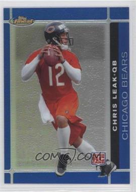 2007 Topps Finest - [Base] - Blue Refractor #108 - Rookie - Chris Leak /299