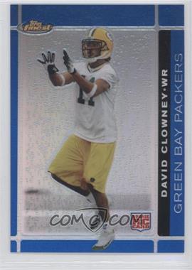 2007 Topps Finest - [Base] - Blue Refractor #141 - Rookie - David Clowney /299