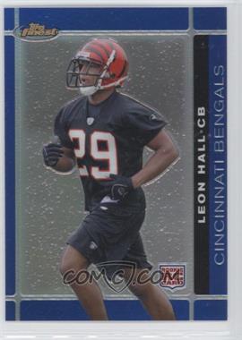 2007 Topps Finest - [Base] - Blue Refractor #145 - Rookie - Leon Hall /299