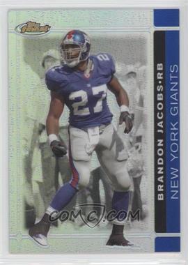 2007 Topps Finest - [Base] - Blue Refractor #48 - Brandon Jacobs /299