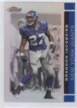 2007 Topps Finest - [Base] - Blue Refractor #48 - Brandon Jacobs /299