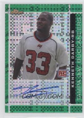 2007 Topps Finest - [Base] - Green X-Fractor Autographs #124 - Rookie - Kenneth Darby /25