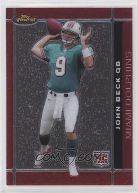 2007 Topps Finest - [Base] #103 - Rookie - John Beck