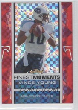 2007 Topps Finest - Finest Moments Vince Young - X-Fractor #VY3 - Vince Young (High School Career) /50