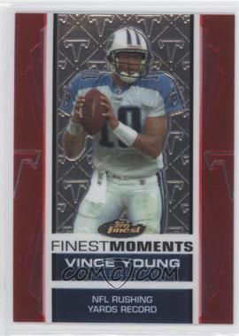 2007 Topps Finest - Finest Moments Vince Young #VY13 - Vince Young (NFL Rushing Yards Record) /899