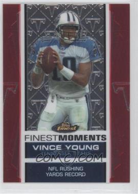 2007 Topps Finest - Finest Moments Vince Young #VY13 - Vince Young (NFL Rushing Yards Record) /899