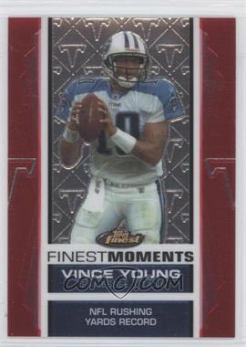 2007 Topps Finest - Finest Moments Vince Young #VY13 - Vince Young (NFL Rushing Yards Record) /899