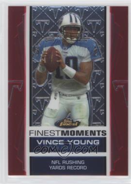 2007 Topps Finest - Finest Moments Vince Young #VY13 - Vince Young (NFL Rushing Yards Record) /899