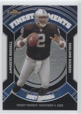 2007 Topps Finest - Rookie Finest Moments - Black Refractor #RFM-JR - JaMarcus Russell /99