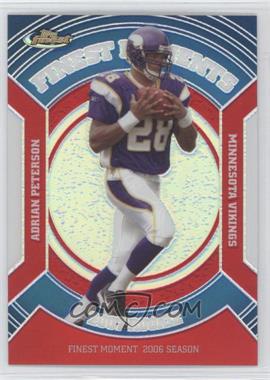 2007 Topps Finest - Rookie Finest Moments - Refractor #RFM-AP - Adrian Peterson