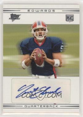 2007 Topps Performance - [Base] - Rookie Autographs Silver #101 - Trent Edwards /25
