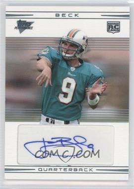 2007 Topps Performance - [Base] - Rookie Autographs #105 - John Beck