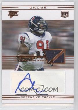 2007 Topps Performance - [Base] - Rookie Relic Autographs Bronze #131 - Amobi Okoye /50