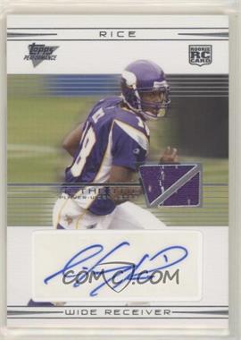 2007 Topps Performance - [Base] - Rookie Relic Autographs Silver #117 - Sidney Rice /15