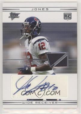 2007 Topps Performance - [Base] - Rookie Relic Autographs Silver #119 - Jacoby Jones /25