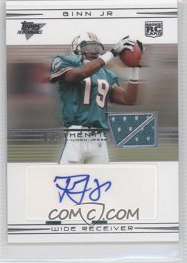 2007 Topps Performance - [Base] - Rookie Relic Autographs Silver #123 - Ted Ginn Jr. /25