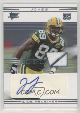 2007 Topps Performance - [Base] - Rookie Relic Autographs #115 - James Jones