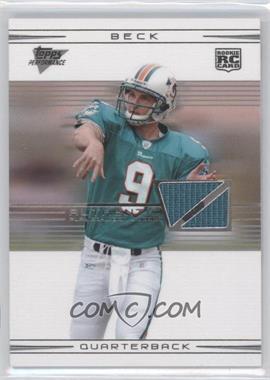 2007 Topps Performance - [Base] - Rookie Relics Silver #105 - John Beck /10