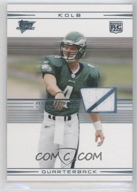 2007 Topps Performance - [Base] - Rookie Relics #102 - Kevin Kolb /30
