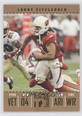 2007 Topps TX Exclusive - [Base] - Gold Tickets #82 - Larry Fitzgerald /10