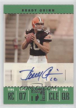 2007 Topps TX Exclusive - Franchise Ticket Autographs #FTA-BQ - Brady Quinn