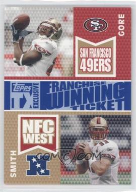 2007 Topps TX Exclusive - Franchise Winning Ticket Duals - Silver #FWD-GS - Frank Gore, Alex Smith /25