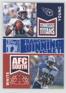 2007 Topps TX Exclusive - Franchise Winning Ticket Duals - Silver #FWD-YW - Vince Young, LenDale White /25