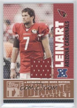 2007 Topps TX Exclusive - Franchise Winning Ticket Jerseys #FWJ-ML - Matt Leinart /199