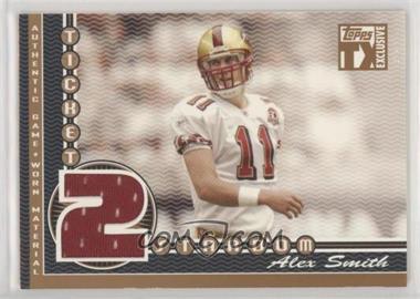 2007 Topps TX Exclusive - Ticket 2 Stardom Jerseys #STJ-AS - Alex Smith /199 [EX to NM]