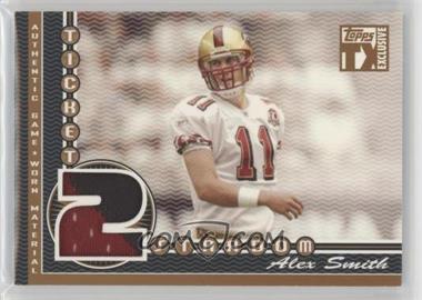 2007 Topps TX Exclusive - Ticket 2 Stardom Patches #STP-AS - Alex Smith /49