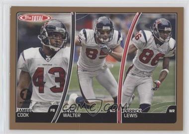 2007 Topps Total - [Base] - 1st Edition #214 - Jameel Cook, Kevin Walter, Derrick Lewis