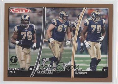 2007 Topps Total - [Base] - 1st Edition #87 - Orlando Pace, Andy McCollum, Alex Barron