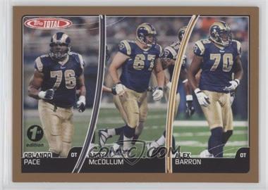 2007 Topps Total - [Base] - 1st Edition #87 - Orlando Pace, Andy McCollum, Alex Barron