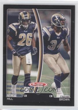 2007 Topps Total - [Base] - Black #429 - Tye Hill, Fakhir Brown /50