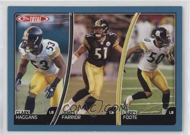 2007 Topps Total - [Base] - Blue #335 - Clark Haggans, James Farrior, Larry Foote