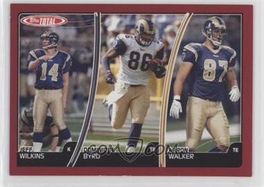 2007 Topps Total - [Base] - Red #440 - Jeff Wilkins, Dominique Byrd, Aaron Walker