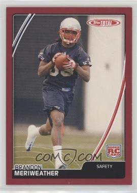 2007 Topps Total - [Base] - Red #543 - Brandon Meriweather