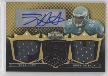 2007 Topps Triple Threads - Autographed Relics - Gold #TTRA32 - Tony Hunt /9