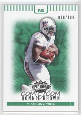 2007 Topps Triple Threads - [Base] - Emerald #39 - Ronnie Brown /199