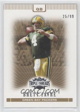 2007 Topps Triple Threads - [Base] - Gold #10 - Brett Favre /99