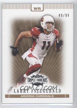 2007 Topps Triple Threads - [Base] - Gold #63 - Larry Fitzgerald /99