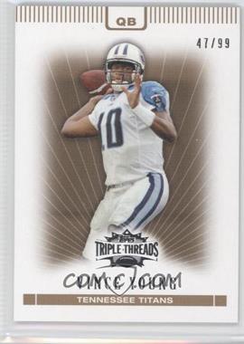 2007 Topps Triple Threads - [Base] - Gold #9 - Vince Young /99