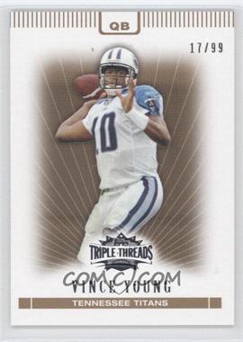 2007 Topps Triple Threads - [Base] - Gold #9 - Vince Young /99