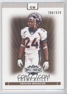 2007 Topps Triple Threads - [Base] - Sepia #78 - Champ Bailey /639