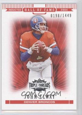 2007 Topps Triple Threads - [Base] #88 - John Elway /1449