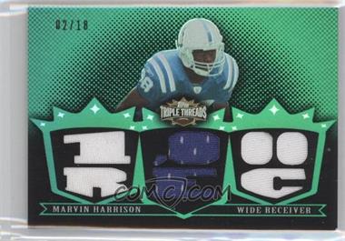 2007 Topps Triple Threads - Relics - Emerald #TTR117 - Marvin Harrison /18