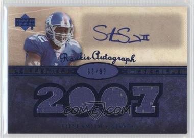 2007 UD Premier - [Base] - Blue #161 - Rookie Autograph Materials - Steve Smith /99